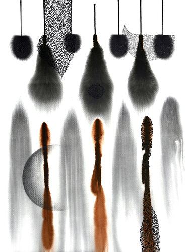 Smoked frankincense by Sumit Mehndiratta, Drawing for Sale on Select