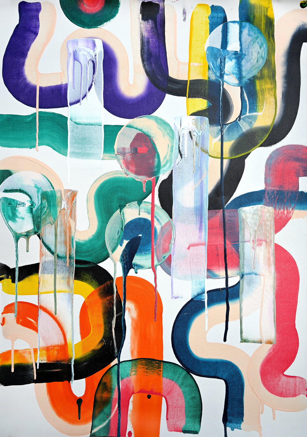 Composition No. 467 Sumit Mehndiratta Original painting for sale