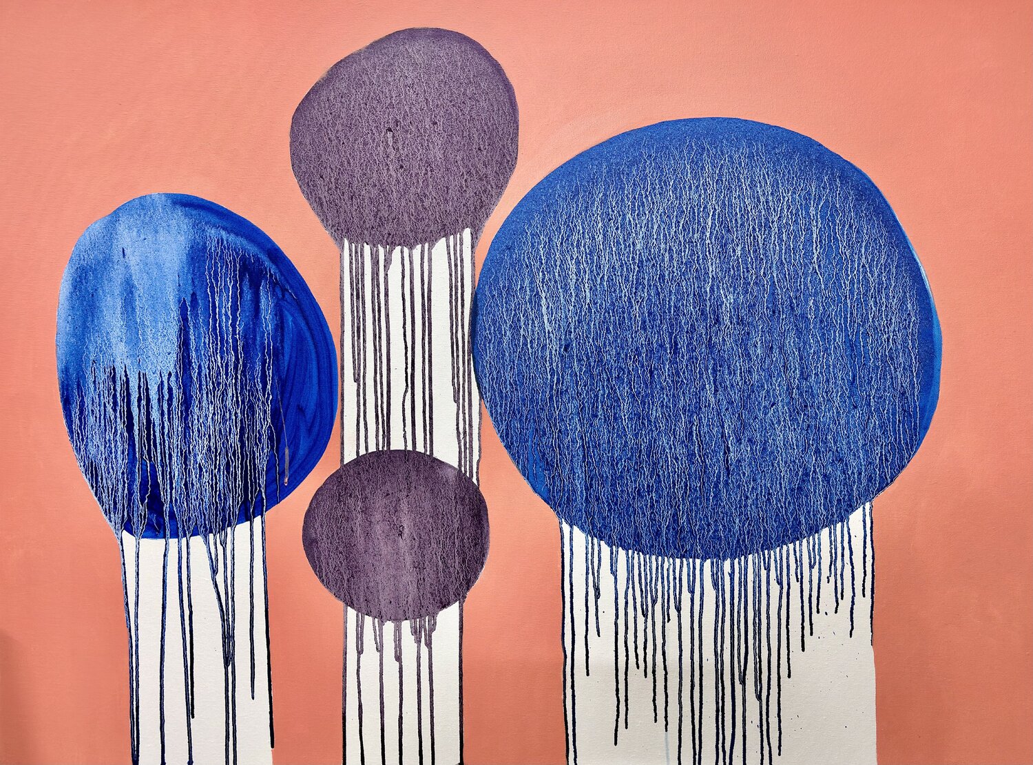 Drip path Sumit Mehndiratta Original painting for sale