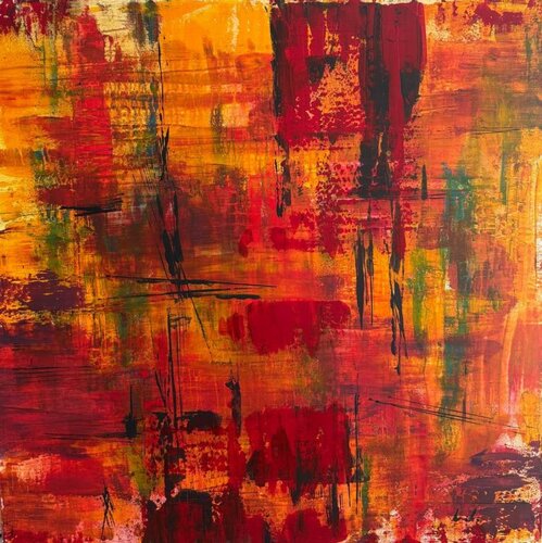 Flames of the North by Liudmyla Levitas, Drawing for Sale on Select