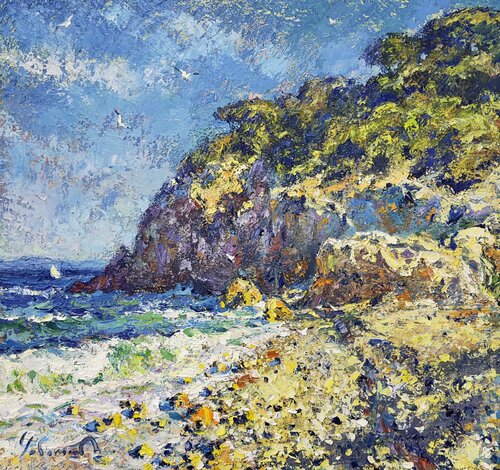 Azure breeze of Antibes von Andrey Chebotaru, Malerei kaufen auf Select