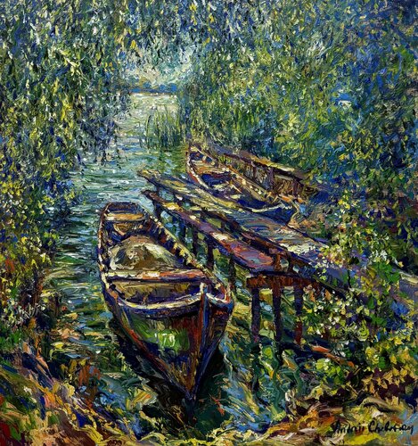 The mirror of the Danube von Andrey Chebotaru, Malerei kaufen auf Select