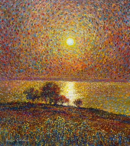 Radiance of silence by Andrey Chebotaru, Painting for Sale on Select