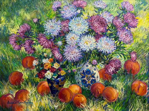 Fragrance of the garden by Andrey Chebotaru, Painting for Sale on Select