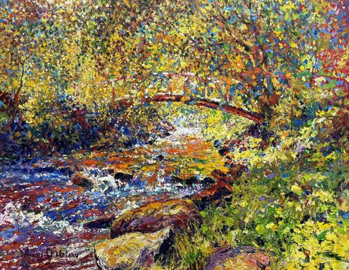 Whisper of autumn light by Andrey Chebotaru, Painting for Sale on Select
