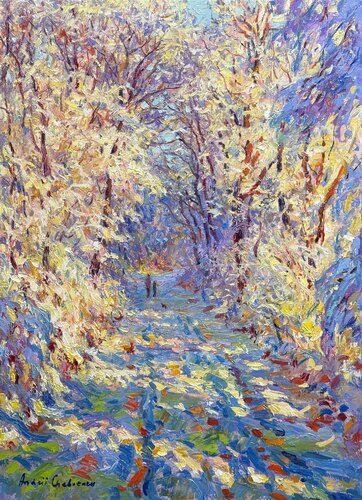Silver of calm by Andrey Chebotaru, Painting for Sale on Select