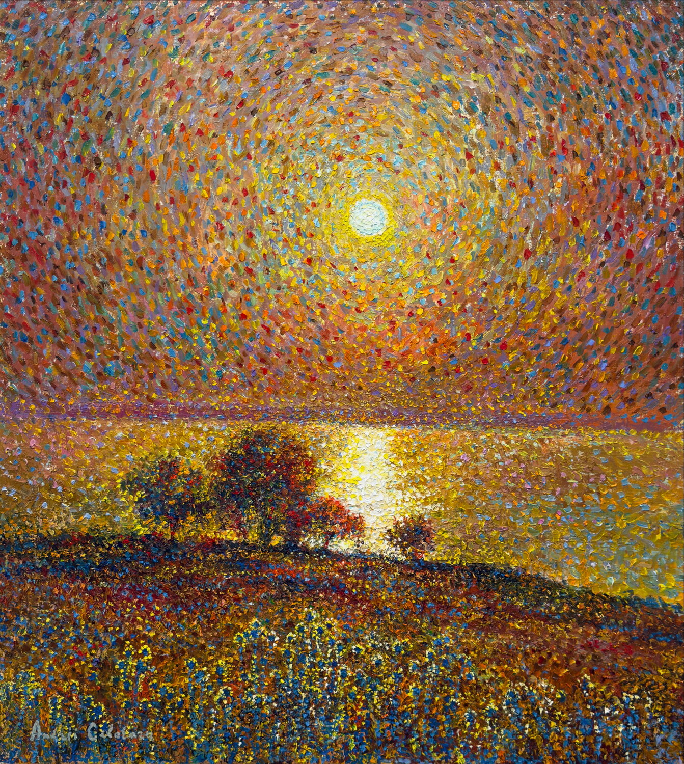 Radiance of silence Andrey Chebotaru Original painting for sale