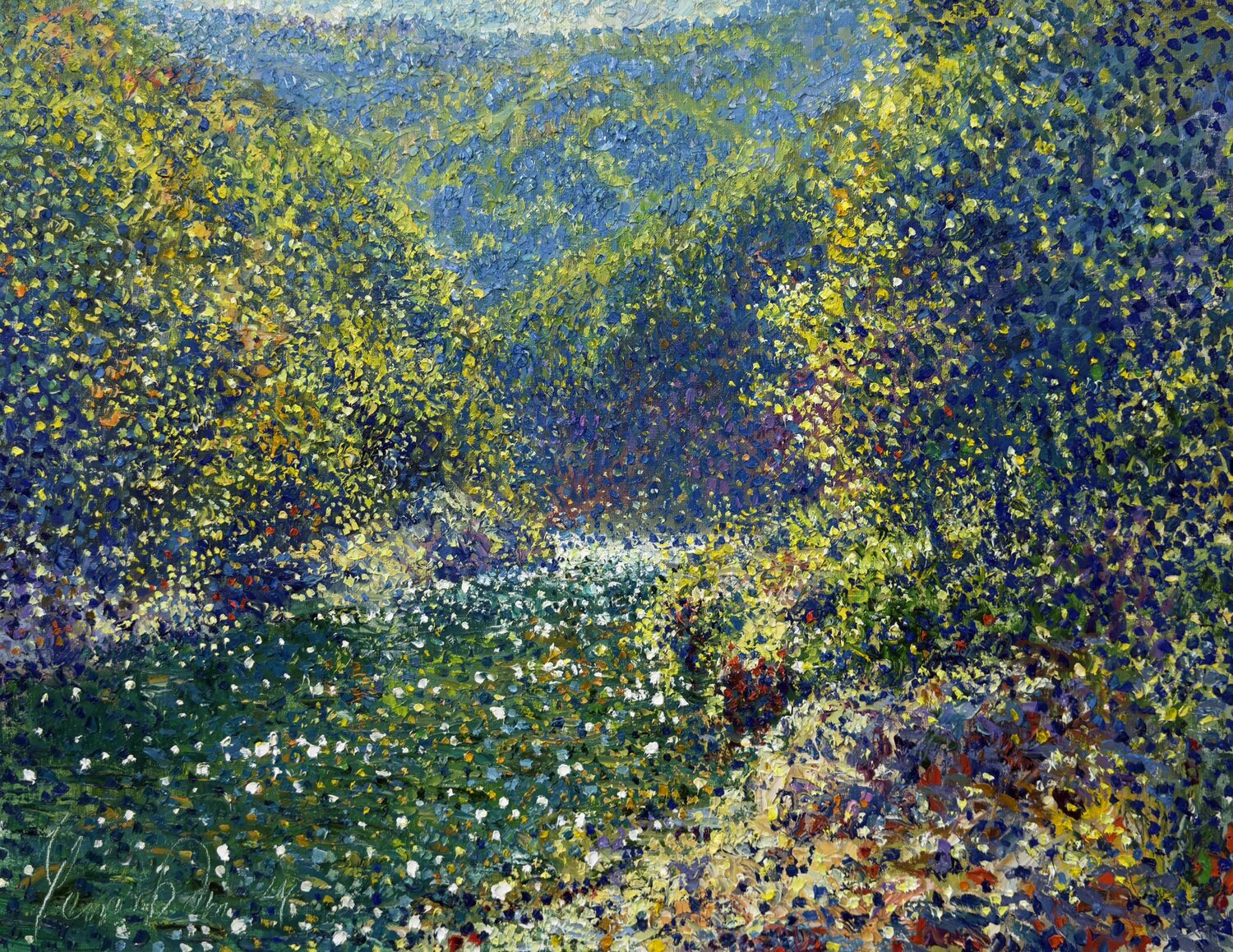 Emerald silence Andrey Chebotaru Original painting for sale