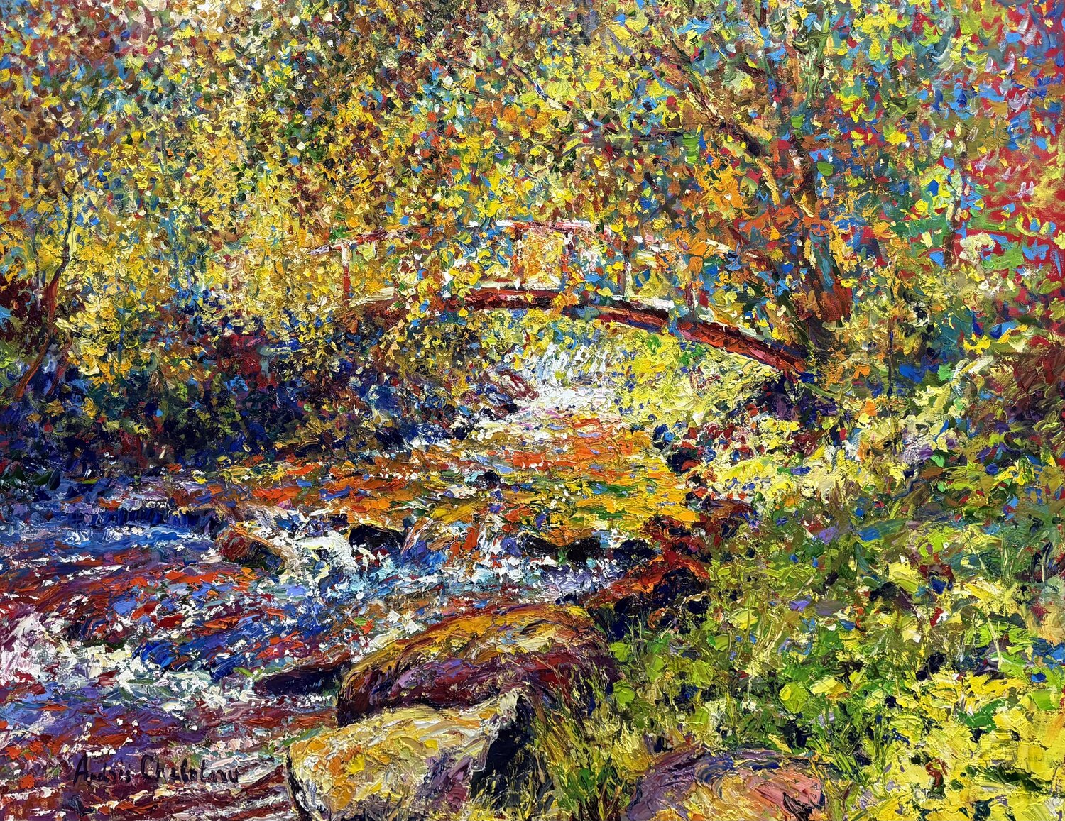 Whisper of autumn light Andrey Chebotaru Original painting for sale