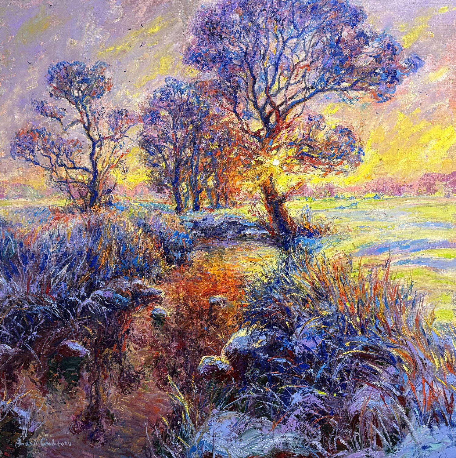 Moment of happiness Andrey Chebotaru Original painting for sale