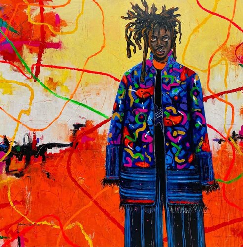 E go better, when? ( It will be better, when?) by Gabriel Jideonwor, Painting for Sale on Select