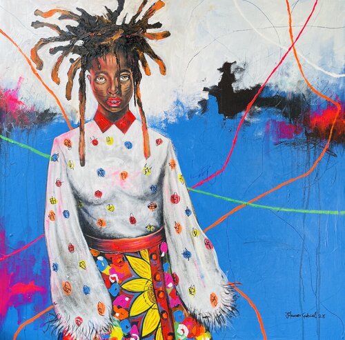 Asake by Gabriel Jideonwor, Painting for Sale on Select