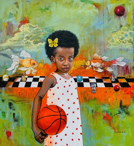Where hope lives by Gabriel Jideonwor, Painting for Sale on Select