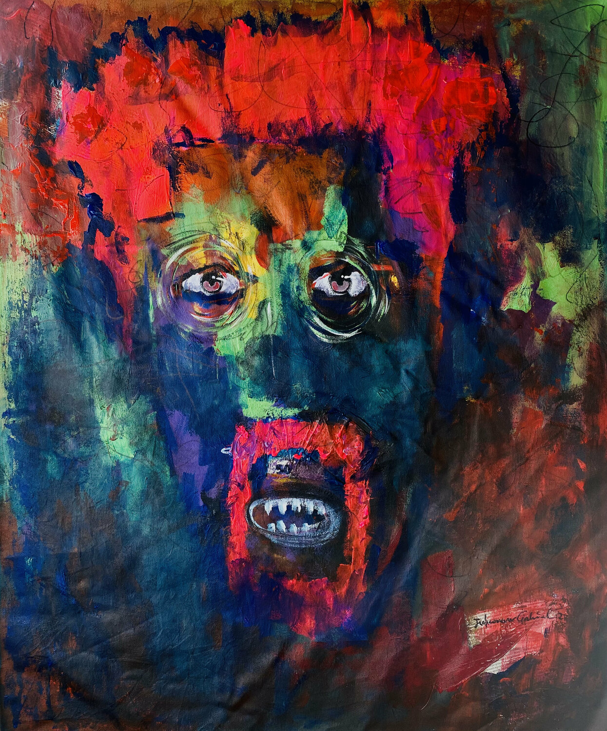 One Wish 2 Gabriel Jideonwor Original painting for sale
