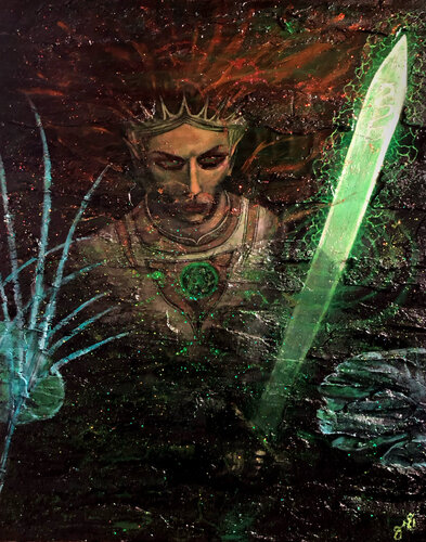 lady of the lake by Jason Lincoln Jeffers, Painting for Sale on Select