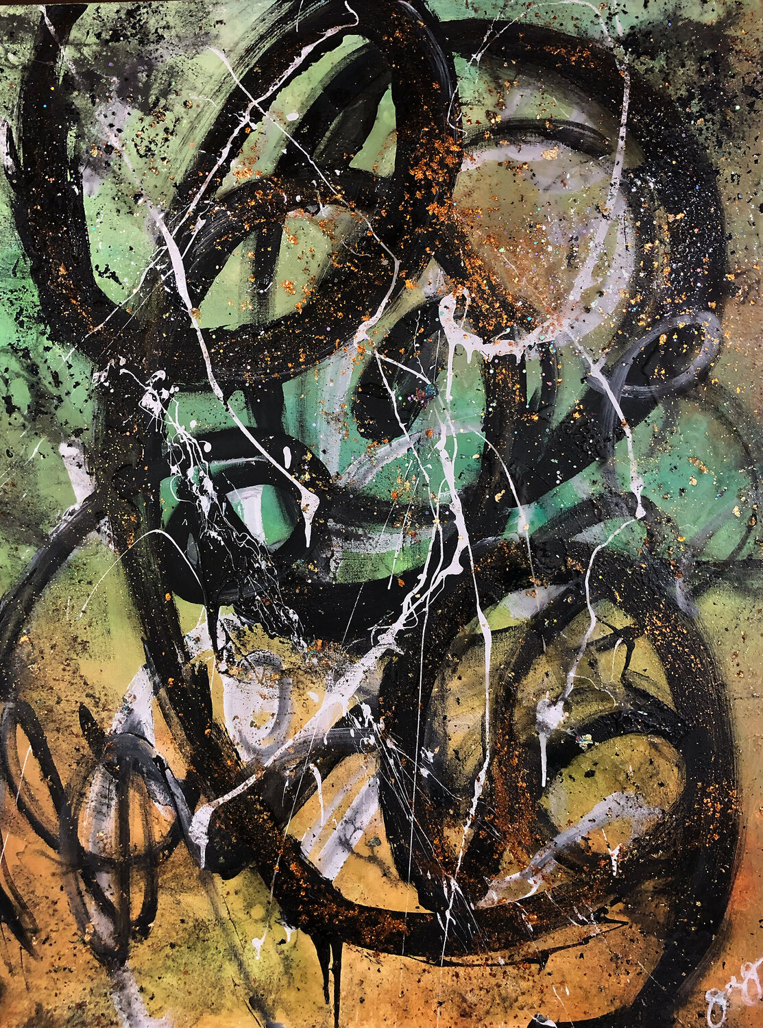 cypher 4 Jason Lincoln Jeffers Original painting for sale