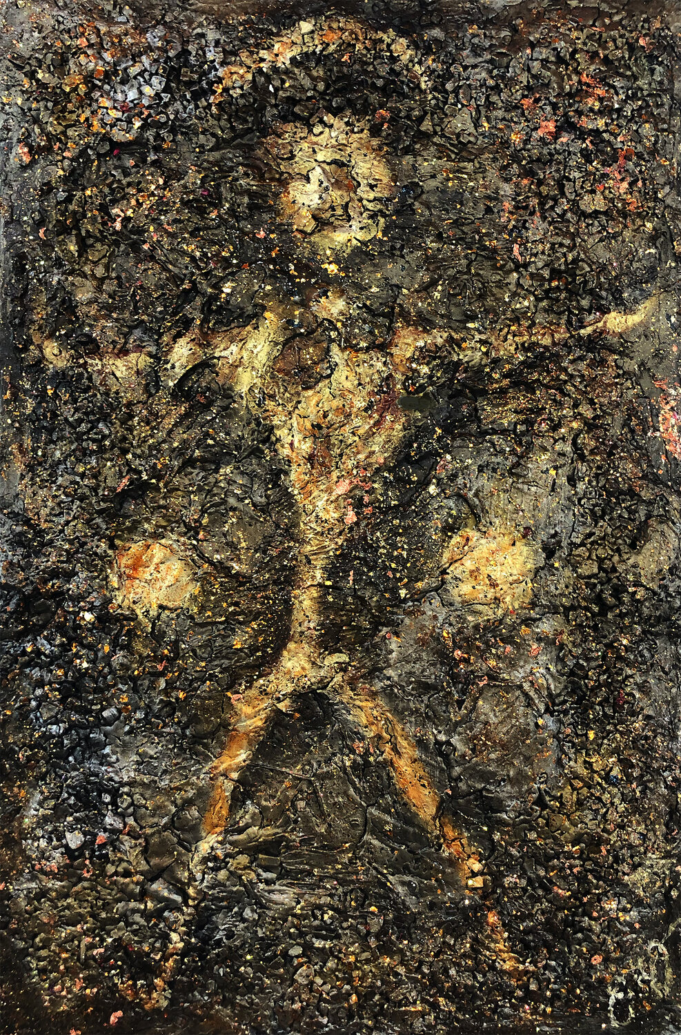 aeon 40: the squatter man Jason Lincoln Jeffers Original painting for sale