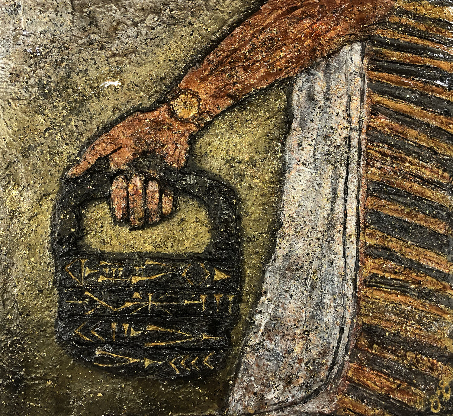 aeon 49: have handbag, will travel. Jason Lincoln Jeffers Original painting for sale