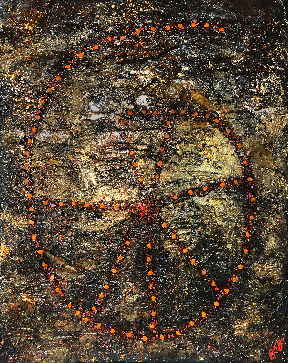 aeon 56: the spiral of creation. Jason Lincoln Jeffers Original painting for sale