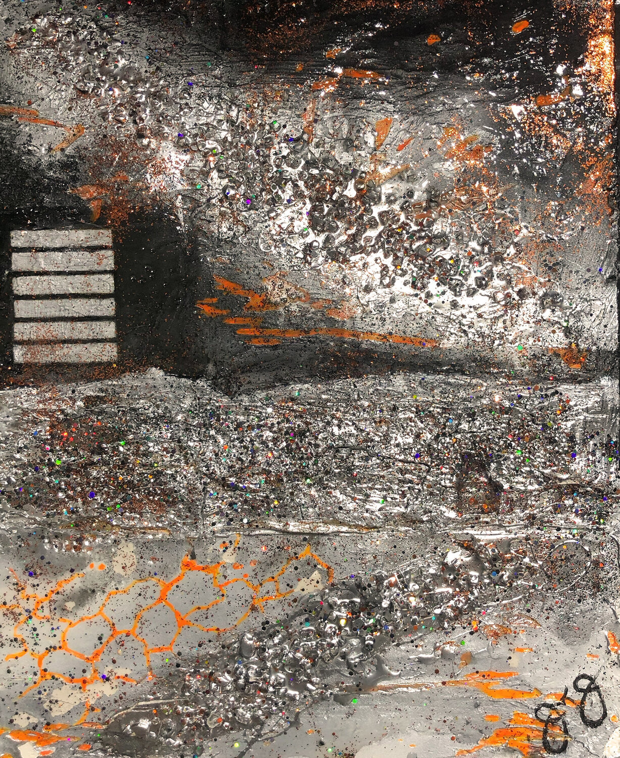 hexagram 1: the creative. Jason Lincoln Jeffers Original painting for sale