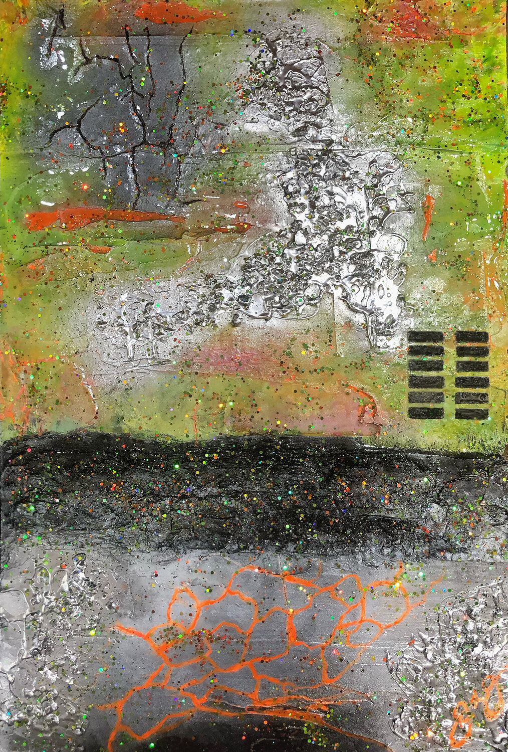 hexagram 2: the receptive. Jason Lincoln Jeffers Original painting for sale