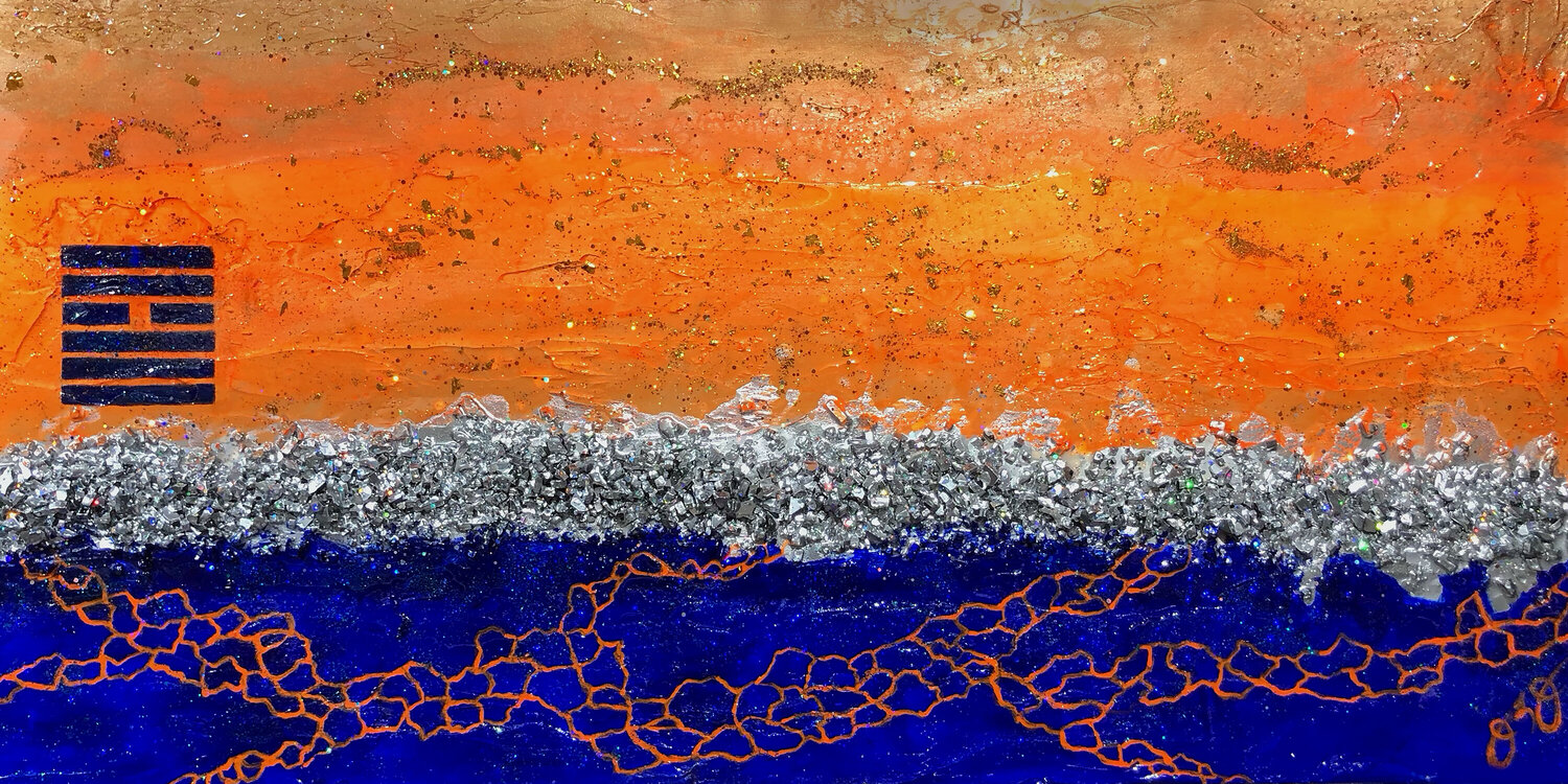 hexagram 9: restraint. Jason Lincoln Jeffers Original painting for sale