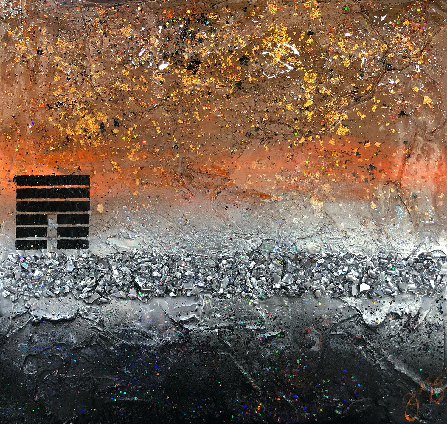 hexagram 12: release. Jason Lincoln Jeffers Original painting for sale