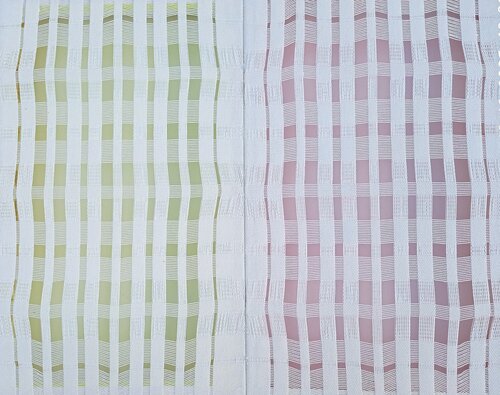 Riflessi complementari 1 (dittico) by Giustino Caposciutti, Painting for Sale on Select