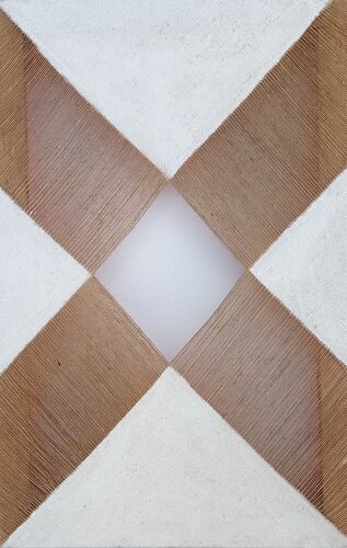 Fra tela e muro: "X" by Giustino Caposciutti, Painting for Sale on Select