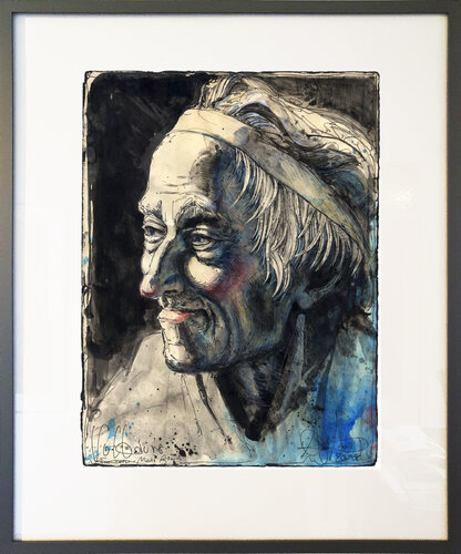 François-Marie Arouet Voltaire by Andreas Noßmann, Drawing for Sale on Select