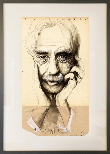 Paul Valéry by Andreas Noßmann, Drawing for Sale on Select