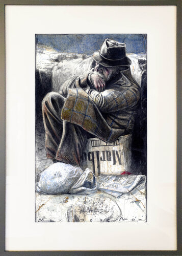 Marlboro Man by Andreas Noßmann, Drawing for Sale on Select