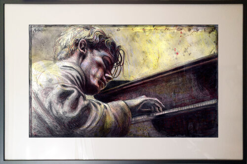 Glenn Gould by Andreas Noßmann, Drawing for Sale on Select