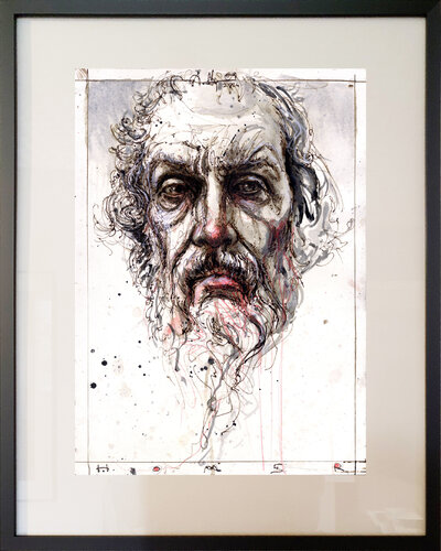 Homer by Andreas Noßmann, Drawing for Sale on Select