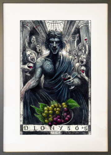 Dionysos by Andreas Noßmann, Drawing for Sale on Select