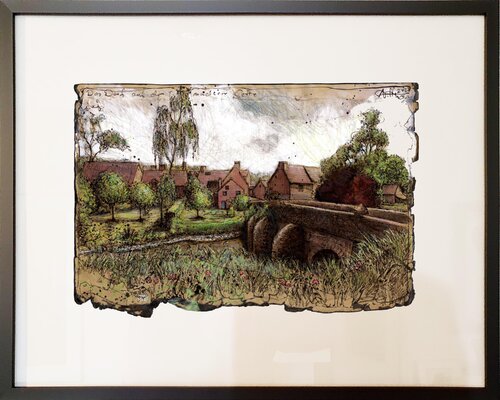 Das Dorf auf der anderen Seite by Andreas Noßmann, Drawing for Sale on Select