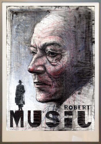 Robert Musil by Andreas Noßmann, Drawing for Sale on Select