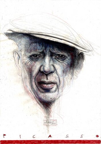 Picasso by Andreas Noßmann, Drawing for Sale on Select