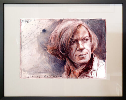Ingeborg Bachmann by Andreas Noßmann, Drawing for Sale on Select