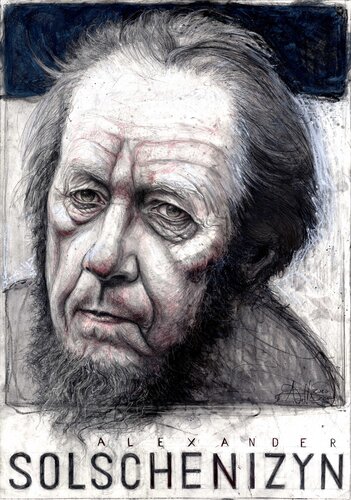 Alexander Solschenizyn by Andreas Noßmann, Drawing for Sale on Select