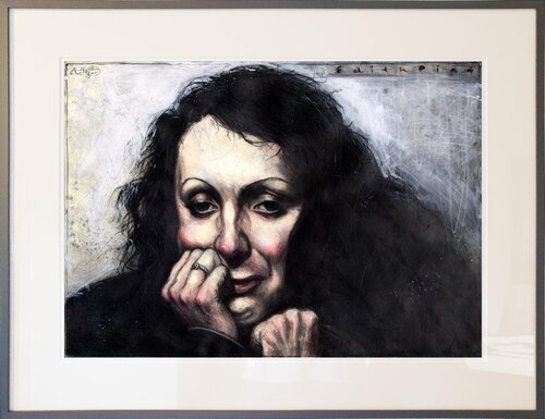 Edith Piaf by Andreas Noßmann, Drawing for Sale on Select