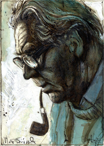 Max Frisch von Andreas Noßmann, Zeichnungen kaufen auf Select