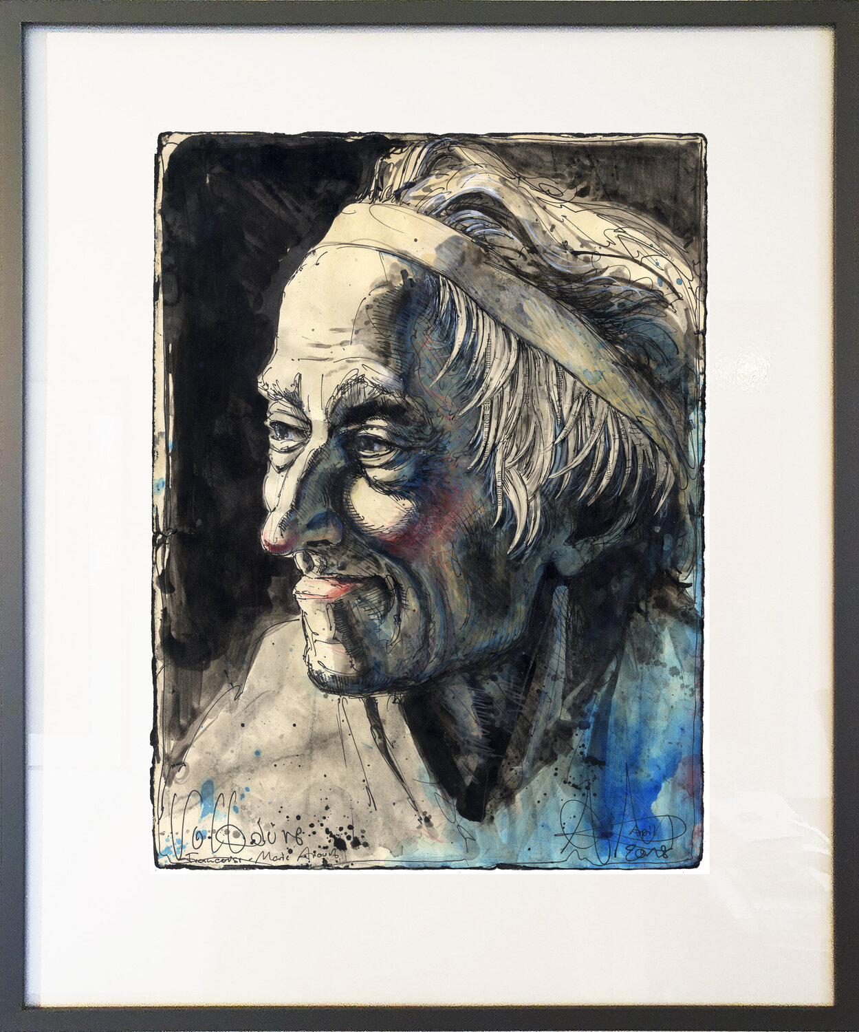 François-Marie Arouet Voltaire Andreas Noßmann Drawing for sale