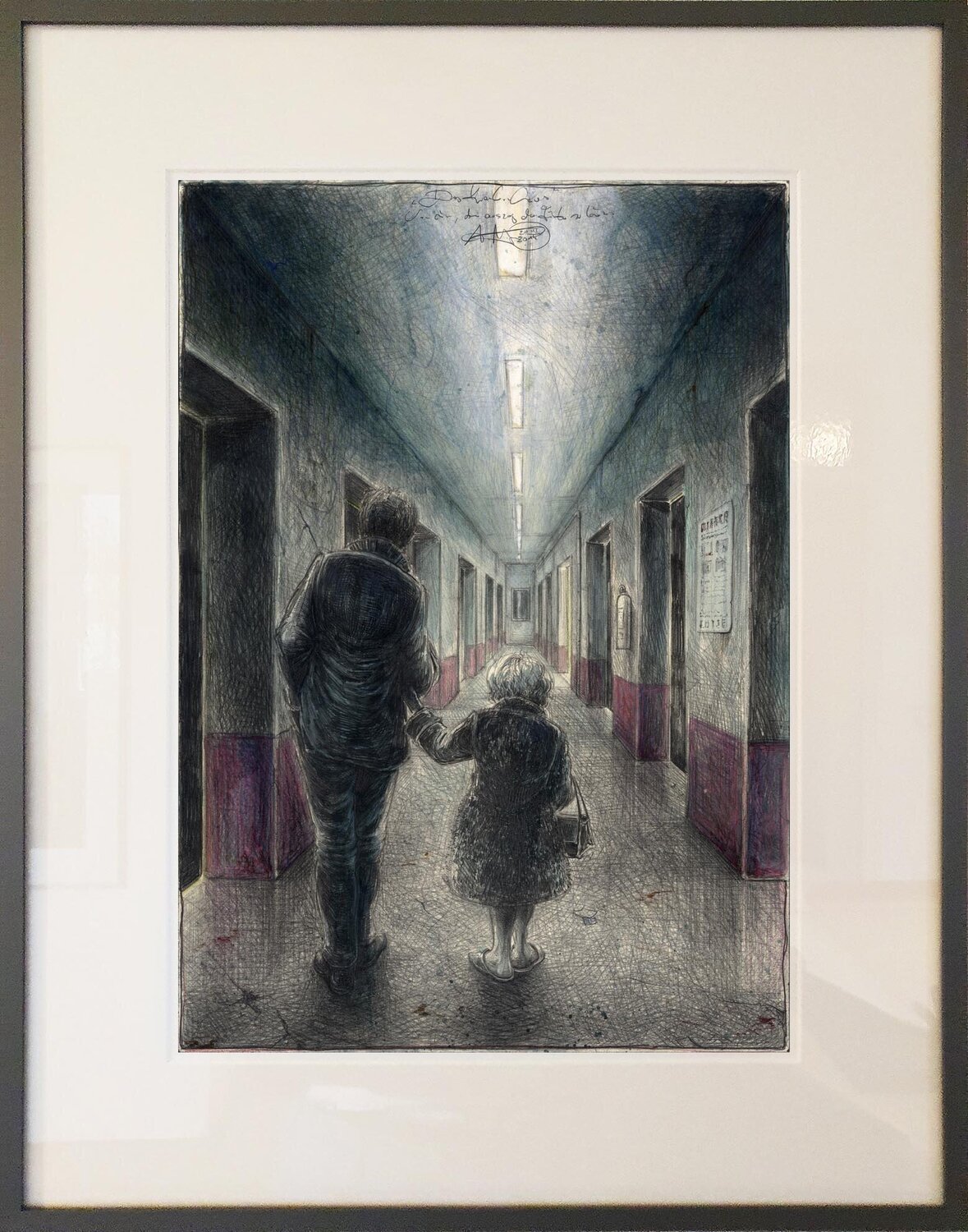 Das Krankenhaus | Von einem, der auszog, das Fürchten zu lernen (The Hospital | From someone who set out to learn fear) Andreas Noßmann Drawing for sale