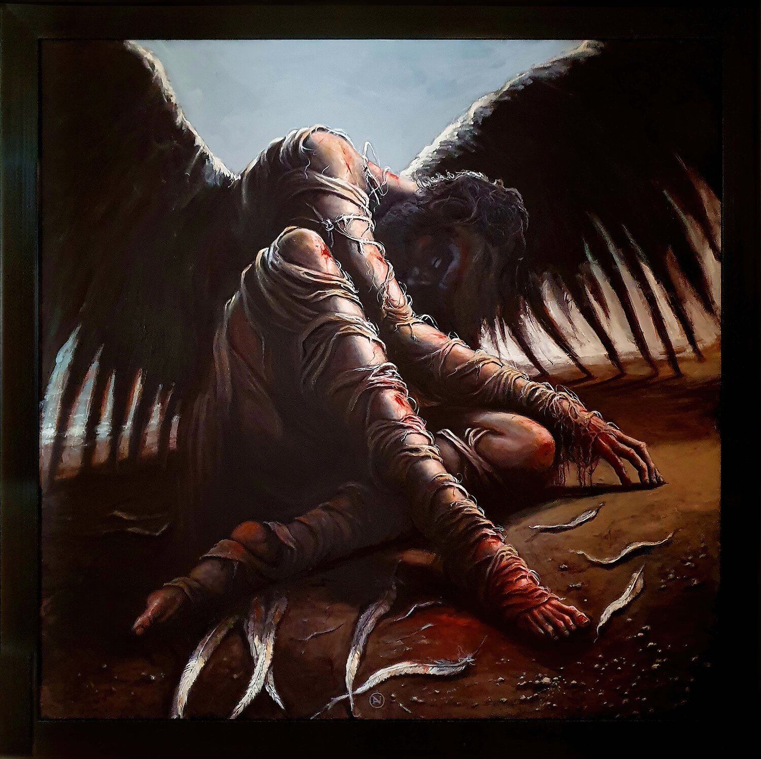 Fallen Andreas Noßmann Original painting for sale