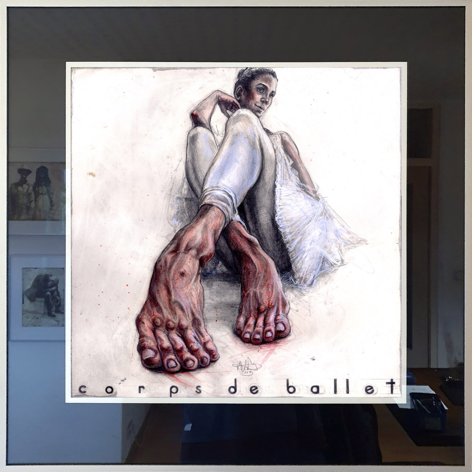 Corps de Ballet Andreas Noßmann Drawing for sale
