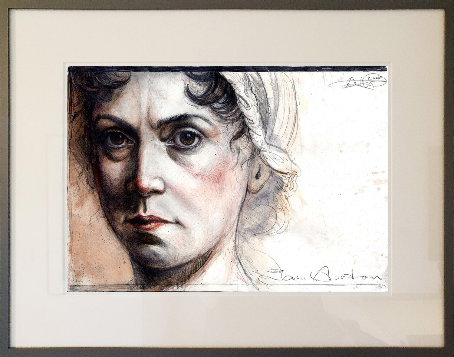 Jane Austen Andreas Noßmann Drawing for sale