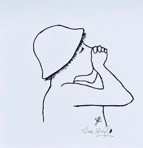 The Whistler by Shabs Beigh, Drawing for Sale on Select