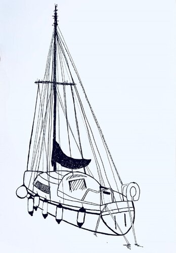 Sailing Dreams by Shabs Beigh, Drawing for Sale on Select