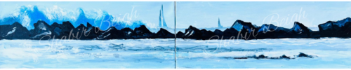 Calm before the storm (Diptych) by Shabs Beigh, Painting for Sale on Select